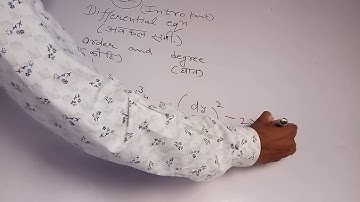 Differential Equation (अवकल समीकरण) concepts+Introduction+order+degree+exercise 12.1 class 12th