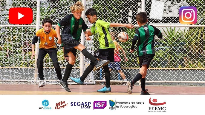 Reportagem no futsal Sub-13, no dia 12 de maio. 