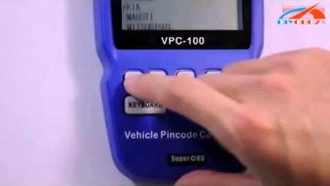 VPC-100 Hand-Held Vehicle PinCode Calculator Operation Video