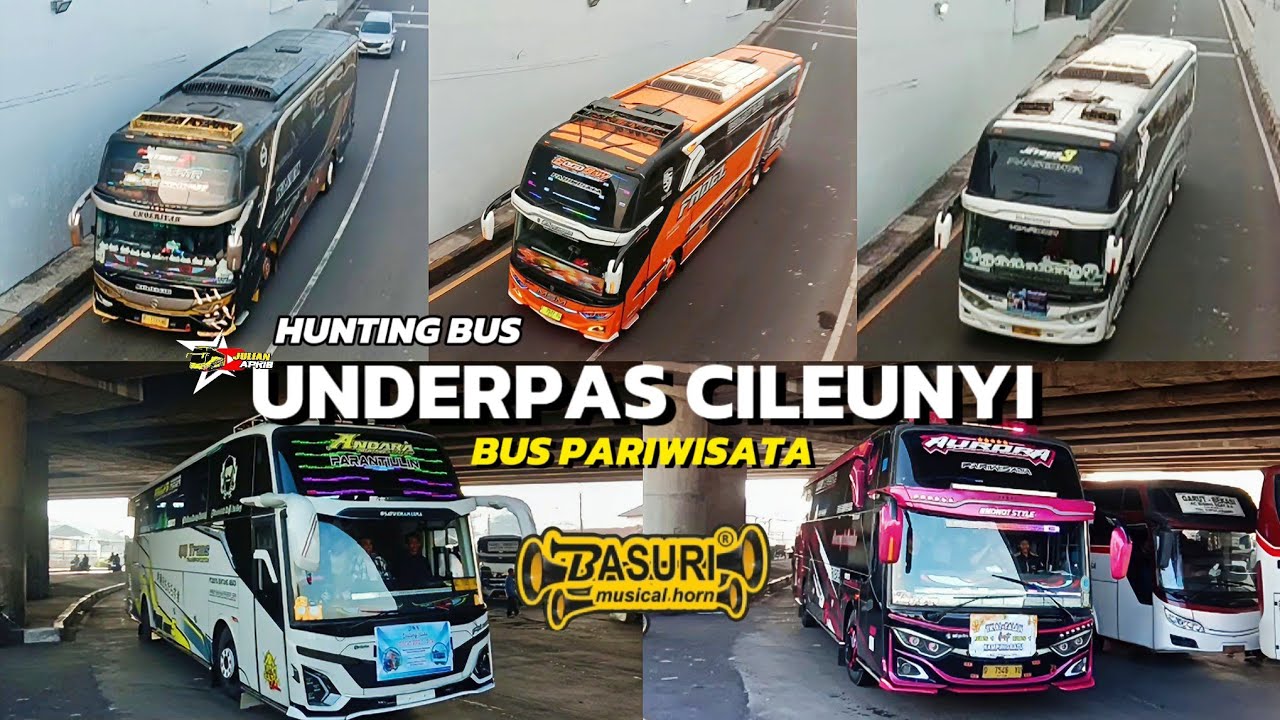 HUNTING BUS DI UNDERPAS CILEUNYI‼️BANYAK BUS PARIWISATA YANG LEWAT