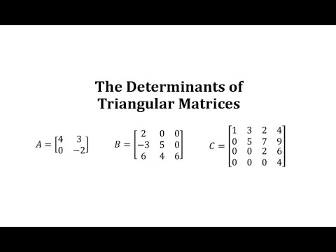 Video: Formule vir boonste driehoekige matriks?