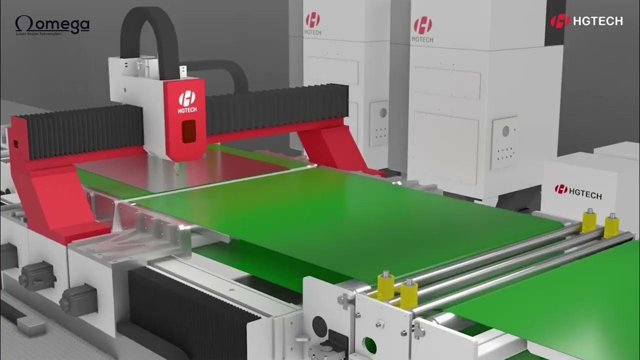 Omega Tech HGTech Coil Fed Laser Blanking Lines YouTube