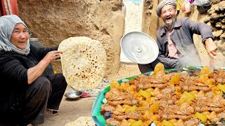 Hard life daily routine with happiness of old lovers | Village life in Afghanistan