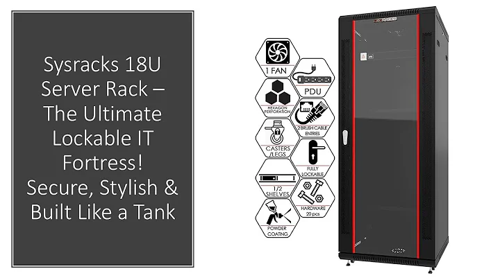 Sysracks 18U Server Rack – The Ultimate Lockable IT Fortress! Secure, Stylish & Built Like a Tank