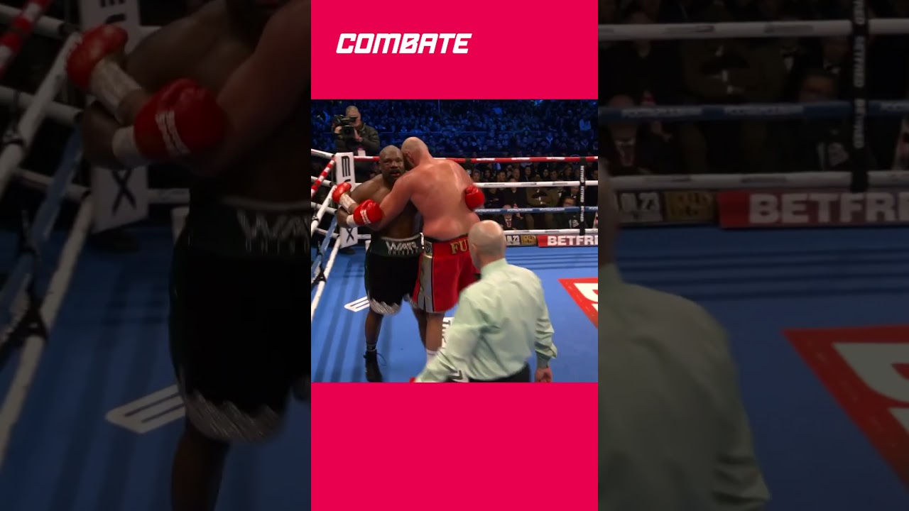 NOCAUTE DE TYSON FURY CONTRA DEREK CHISORA | #shorts | Combate.globo