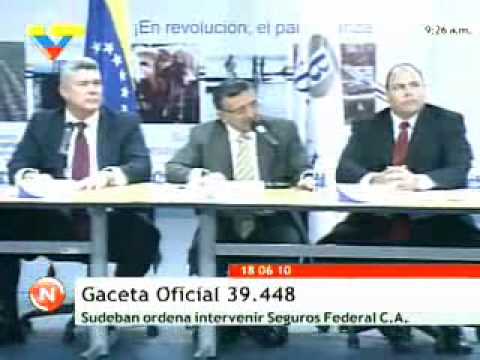 Sudeban interviene Seguros Federal