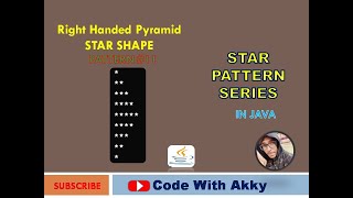 Star Pattern 11 in Java | Right Handed Pyramid