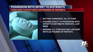 Yuma man pleads guilty for possession with intent to distribute Fentanyl