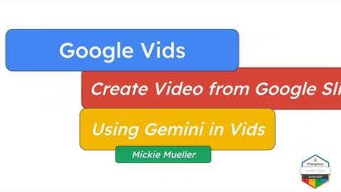 Create Video from Google Slides using Gemini in Google Vids