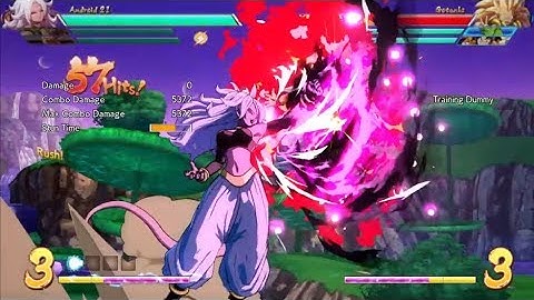 DBFZ Main team combos 2【Andoird 21, Bardock,SSJ Goku】[Ver 1.13]