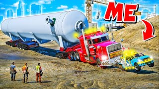 Towing really BIG Trucks in GTA 5! But I have a small... tow truck!