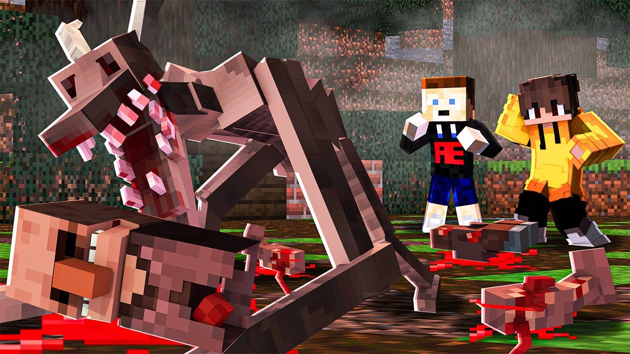 Minecraft aber wir werden vom GOATMAN verfolgt! 👹🌲mit @TjulfarCraft