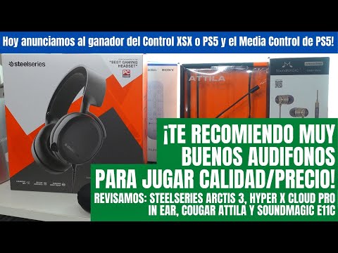 Steelseries Arctis 3 | Hyper X Cloud Pro in ear | Cougar Attila | SoundMagic E11C Reseña + Premios!