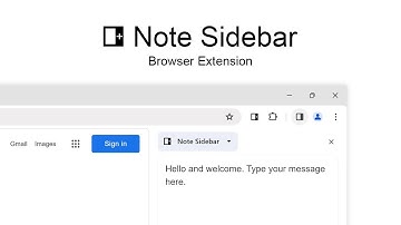 📝 Note Sidebar browser extension | #FREE Side Panel Note Taker