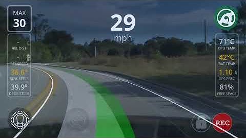 Openpilot driving through an S curve unassisted
