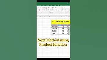 How to Do Multiplication in Excel | KeyFrame Education #shorts #viral
