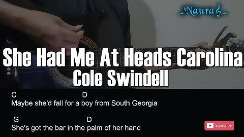 Thumbnail of Cole Swindell - She Had Me At Heads Carolina Guitar Chords Lyrics