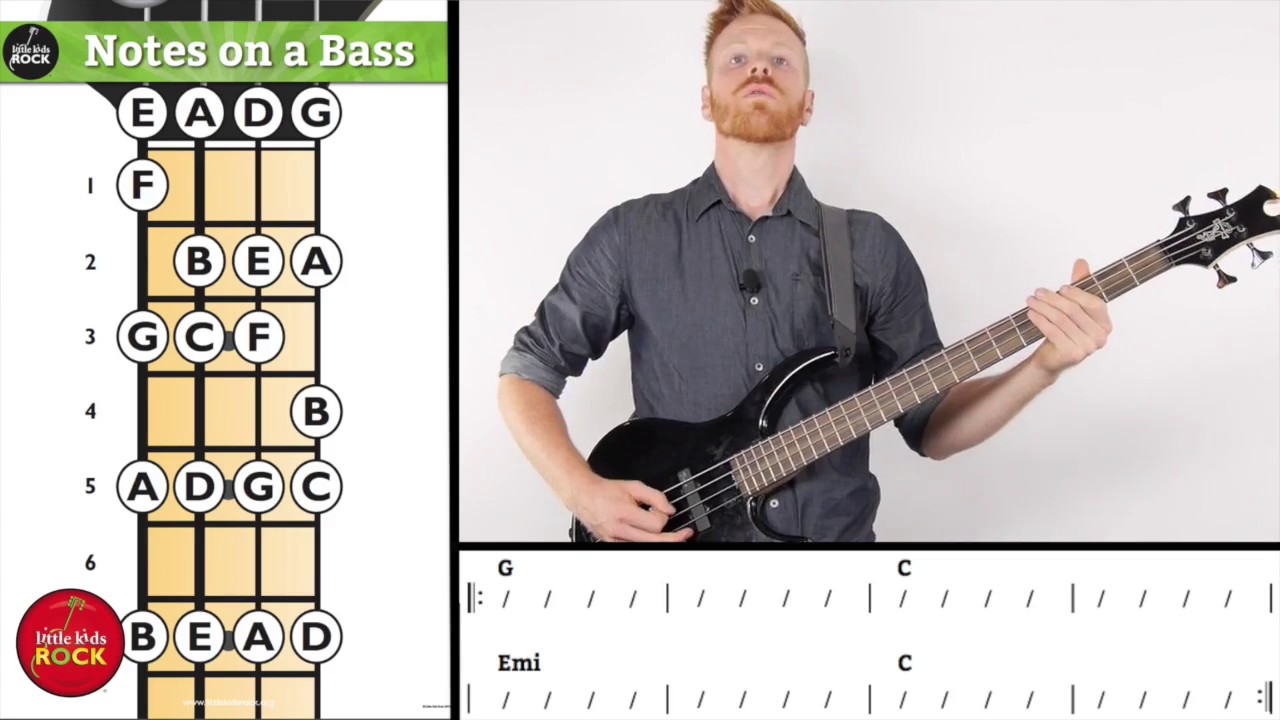 Bass Lesson Finding Notes on the Fretboard 