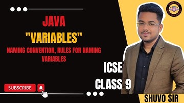 "6. Java Variables Explained | Naming Rules & Conventions | ICSE Class 9"