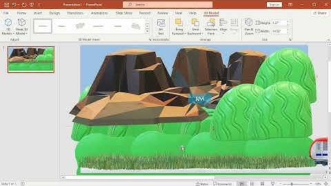 3D Model Train Animation in PowerPoint 2021