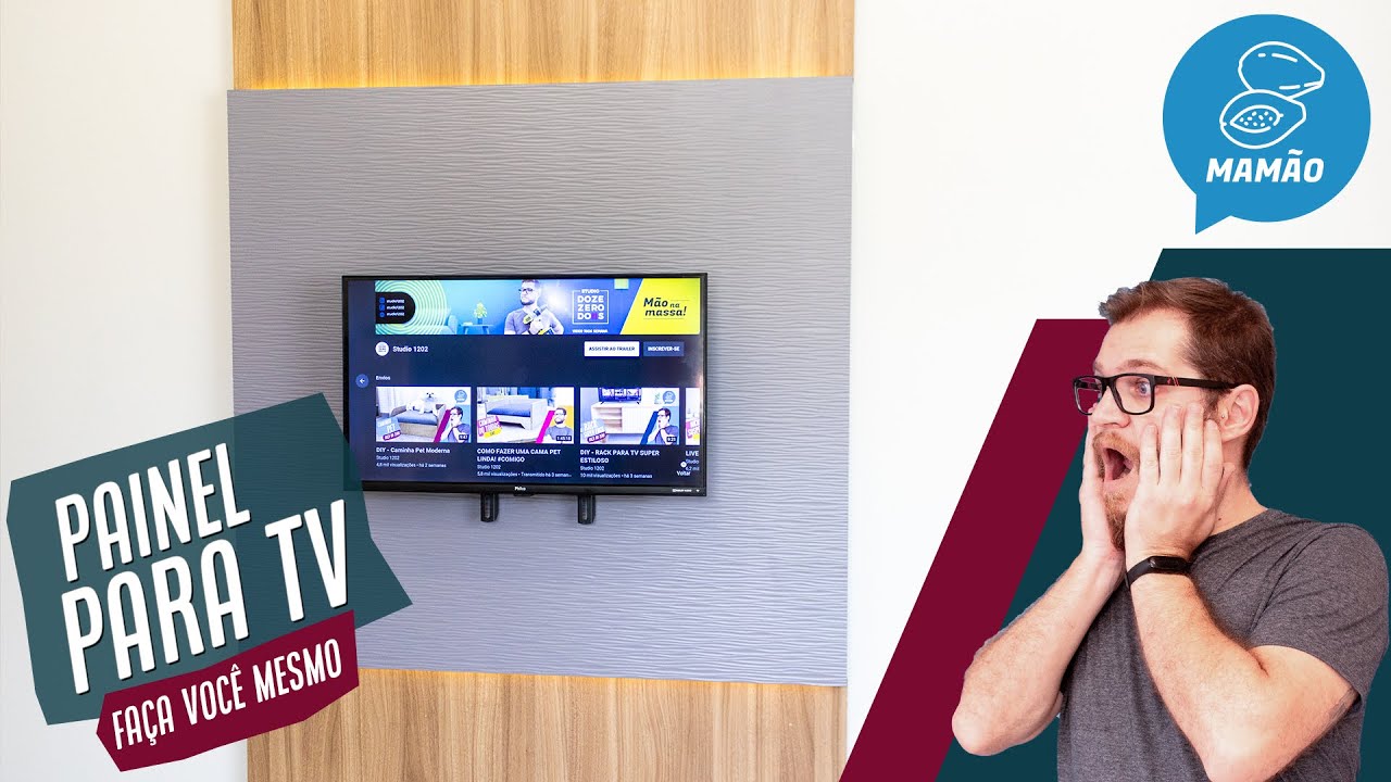 Como fazer um painel para TV com LED - YouTube