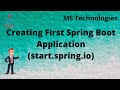Creating a Spring Boot project | MS Technologies