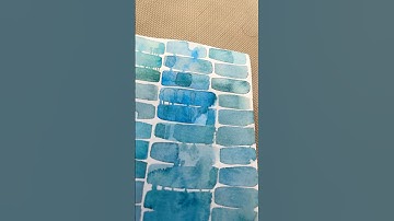 Watercolour mark making by the pool, ready for doodles and some pen work #watercolour #markmaking