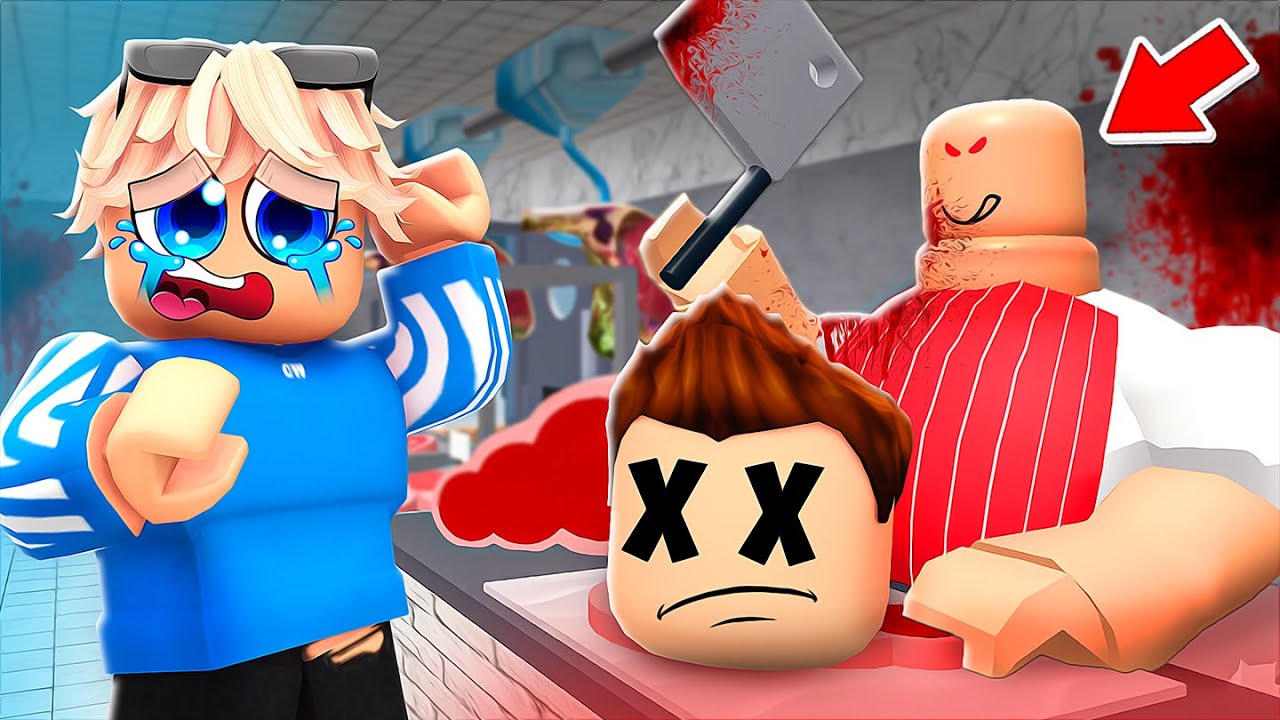 "HILFE!" Der BÖSE METZGER will UNS ESSEN in Roblox!