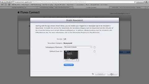 15. iTunes Connect: Defining Newsstand