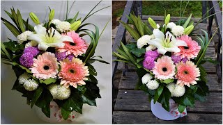 How to make Flower Box Arrangement