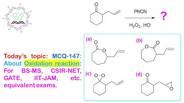 MCQ-147 on oxidation by H2O2 : by Dr. Tanmoy Biswas (Chemistry : The Mystery of Molecules).