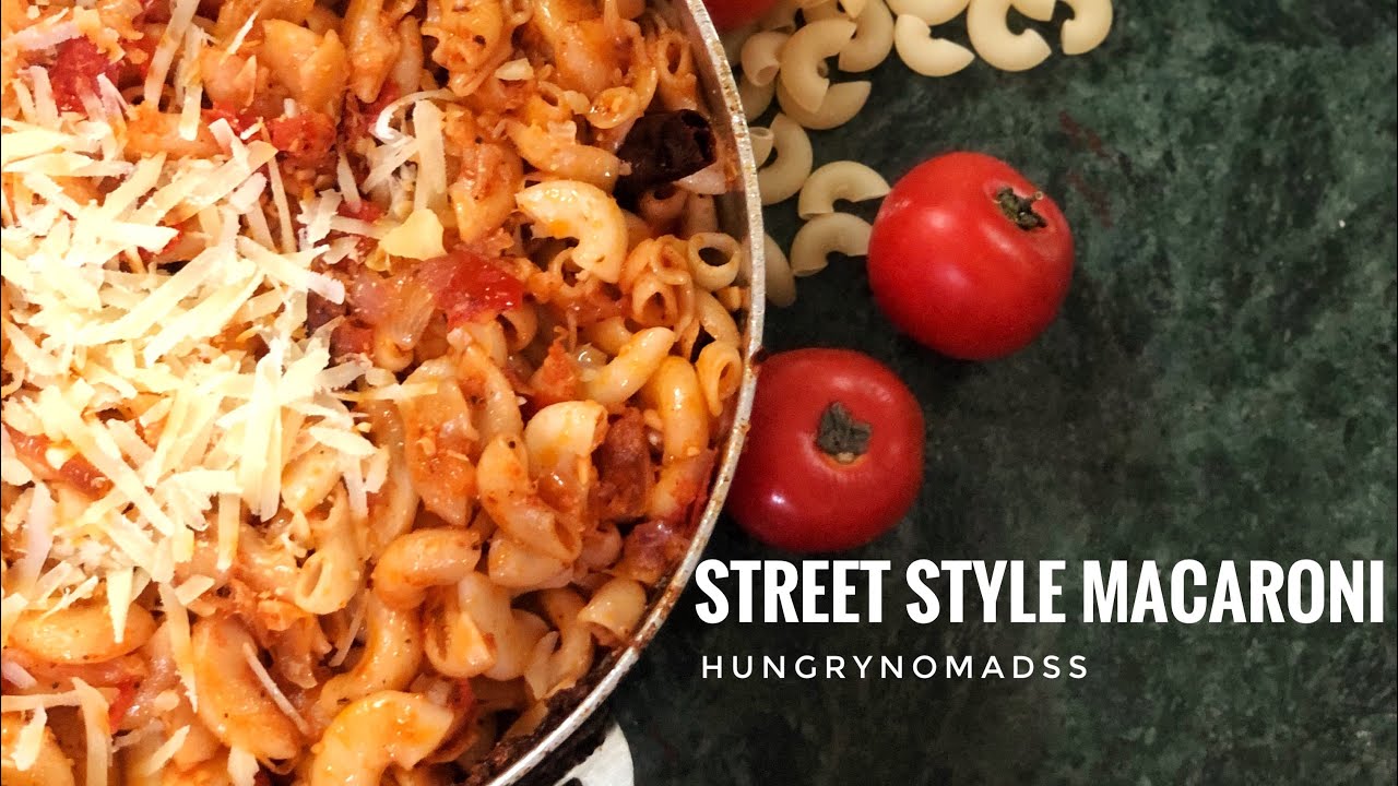 Desi Macaroni| Street Style Macroni| chilli garlic macroni | Red Sauce| Easy Recipe | Breakfast Idea
