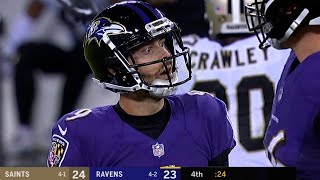 Tucker Actually Misses! (Saints vs. Ravens 2018, Week 7) | Crazy Endings