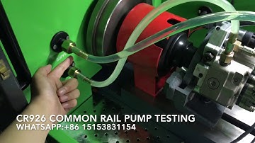 CR926 common rail pump testing .
