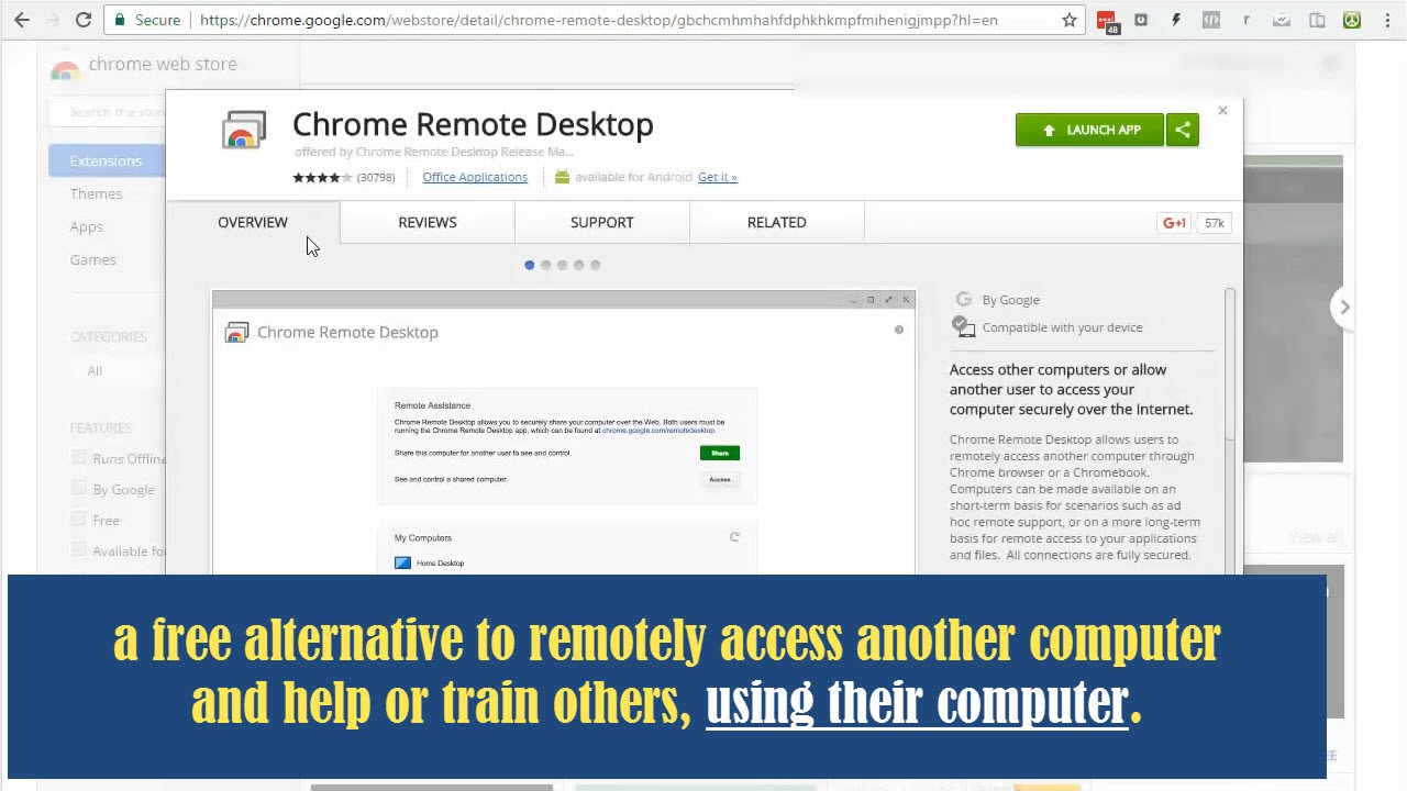 How to setup & Use Chrome Remote Desktop (Live Training) - YouTube