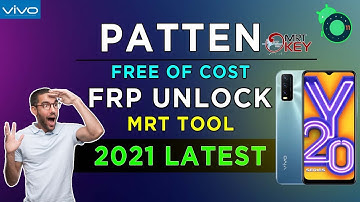 Vivo Y20-Y20i-Y20s (v2029,v2027) pattern and frp unlock | mrt dongle lock kaise tode (2021)