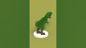 Short tailed T-rex #voxelart #magicavoxel #voxel #voxels #creaturedesign
