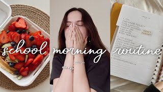 productive college morning routine | last school morning routine vlog EVER