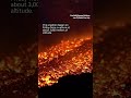Orange lava streams from Mount Etna, Europe's largest active volcano