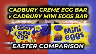 EASTER Chocolate Bar COMPARISON - Cadbury Creme Egg v Cadbury Mini Eggs