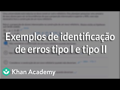 Vídeo: Qual é o exemplo de erro Tipo 2?