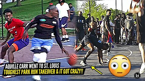 AQUILLE CARR INVADED ST. LOUIS TOUGHEST 5V5 PARK RUN & IT WASN'T EASY!! FEAT. HOODIE RIO!!