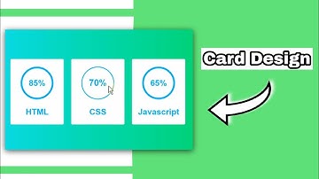 Create simple card design by using HTML and CSS for beginners