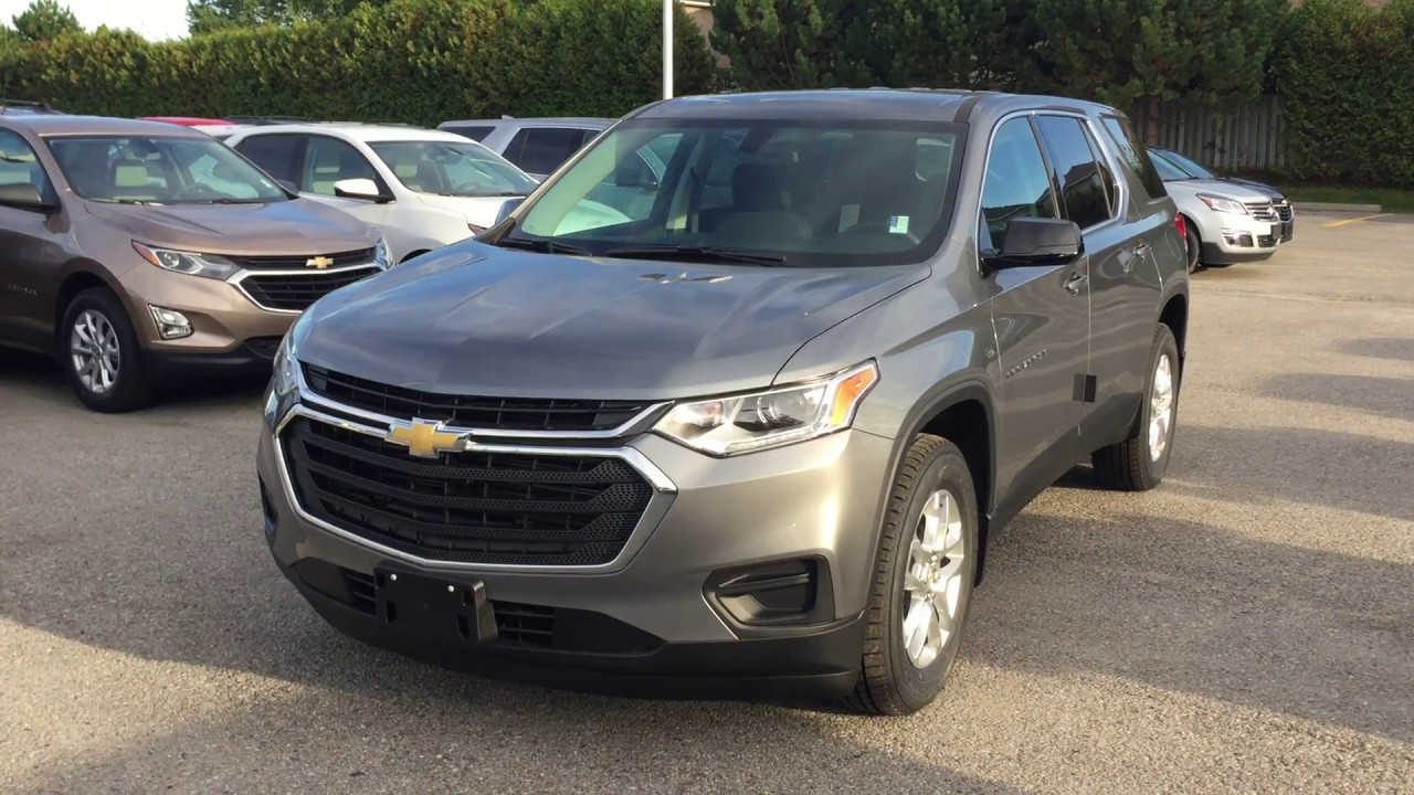 2018 Chevrolet Traverse Ls Satin Steel Metallic Roy Nichols Motors Courtice On