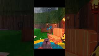 Rainy atmosphere at the AFK base alone  #99nightintheforest #roblox #robloxshorts