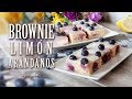 Brownie de Limón y Arándanos · Receta Fácil y Rápida