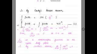 Contour Integration Jordan's Lemma Assignment 2