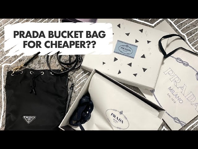 PRADA NYLON BUCKET BAG DIY  How to transform a Prada nylon pouch into a bag  