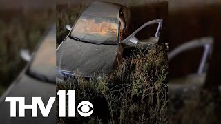 Arkansas teens crash after street racing forces car off road