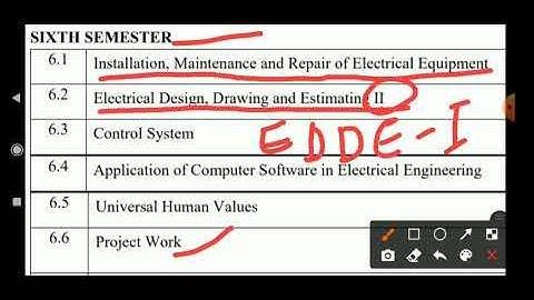 Electrical engineering 6th Semester Sylabbus // देखें कौन-कौन से हैं subjects // polytube study